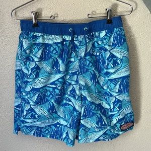 Vineyard Vines Chappy Swim Trunks W/ Bag Boys Large